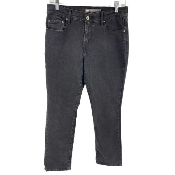 Levi’s 505 straight leg denim black jeans 8 - Picture 2 of 10